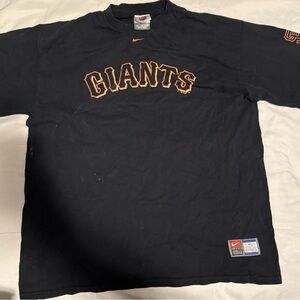 VINTAGE Y2K Nike MLB Genuine  San Francisco Giants Black Shirt Adult XL